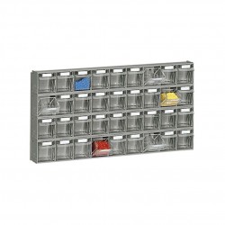 Sienas plaukti Practibox ar kastēm (4x9)