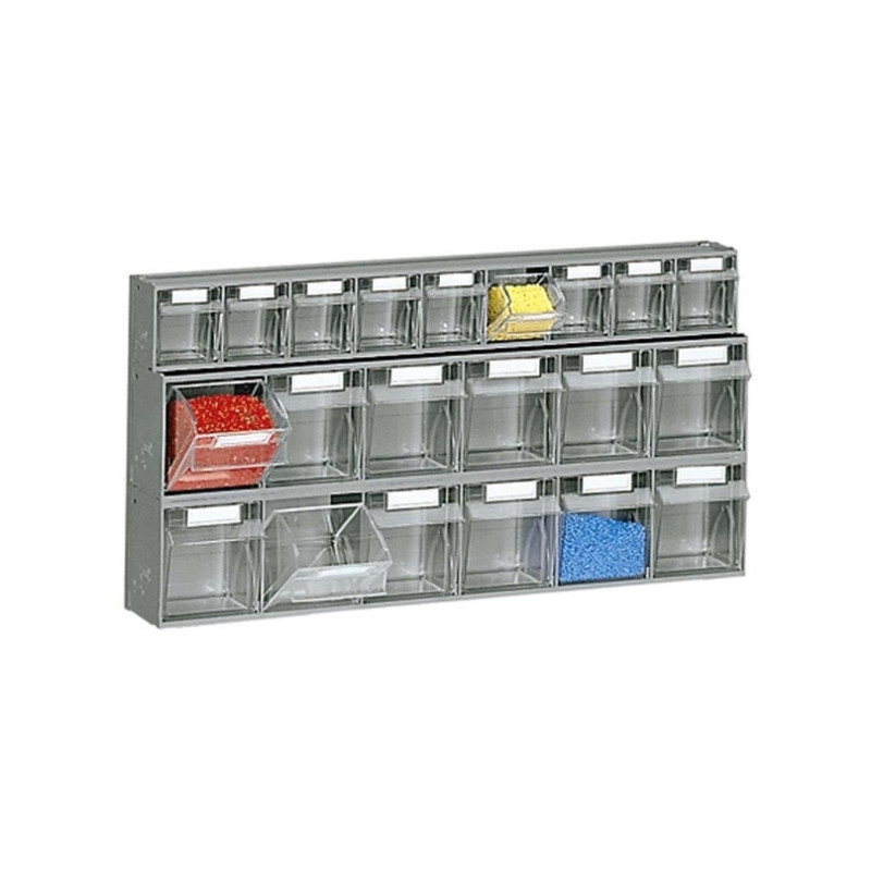 Sienas plaukti Practibox ar kastēm (1x9, 2x6)