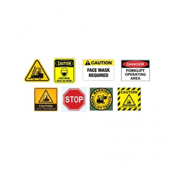 SAF-450 uz sienas/griestiem uzstādāms rotējošs 10W LED drošības zīmes projektors