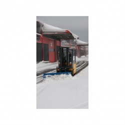 Snow plough with rubber, width 2000 mm
