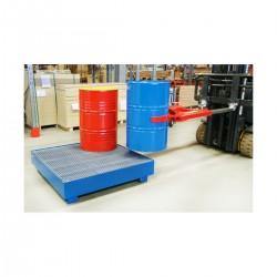 1 drum, standing, open