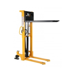 Hydraulic stacker truck with telescopic mast, lift 1600 mm