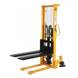 Hydraulic stacker truck with telescopic mast, lift 1600 mm