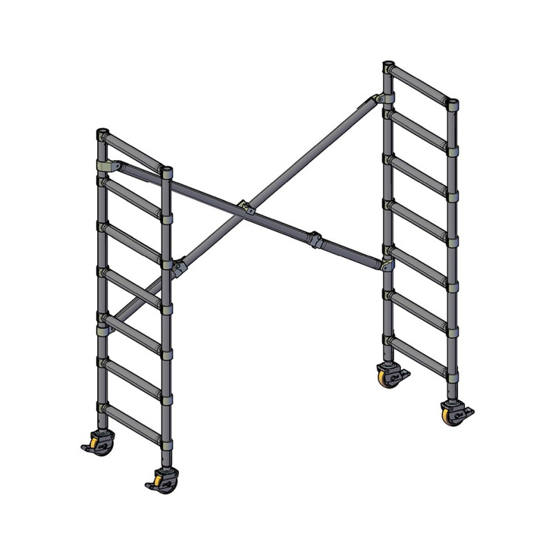 Krāsotāju platforma ALUSPEED ar šauro platformu 0.74x2.0 m (PxL)