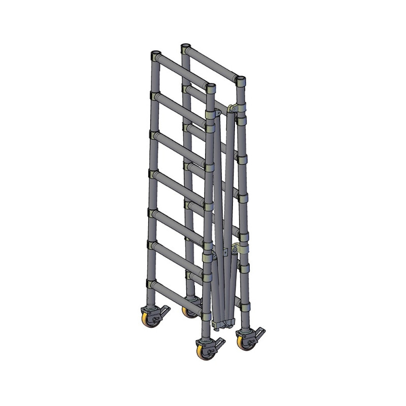 Krāsotāju platforma ALUSPEED ar šauro platformu 0.74x2.0 m (PxL)