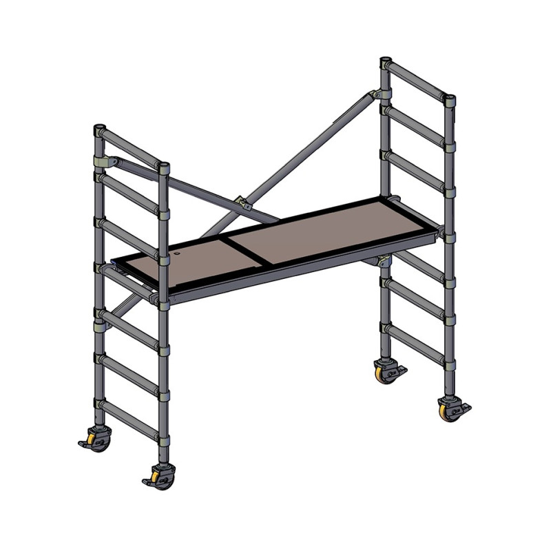 Tornis ALUSPEED ar šauro platformu 0.74x2.0 m