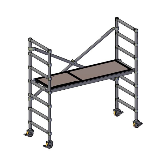 Tornis ALUSPEED ar šauro platformu 0.74x2.0 m