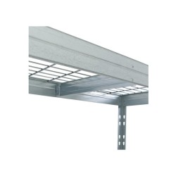 Outdoor wide-span shelf with lattice shelves
