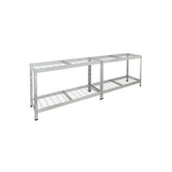 Plašs āra plaukts ar režģu plauktiem, 1800x1200x450 mm