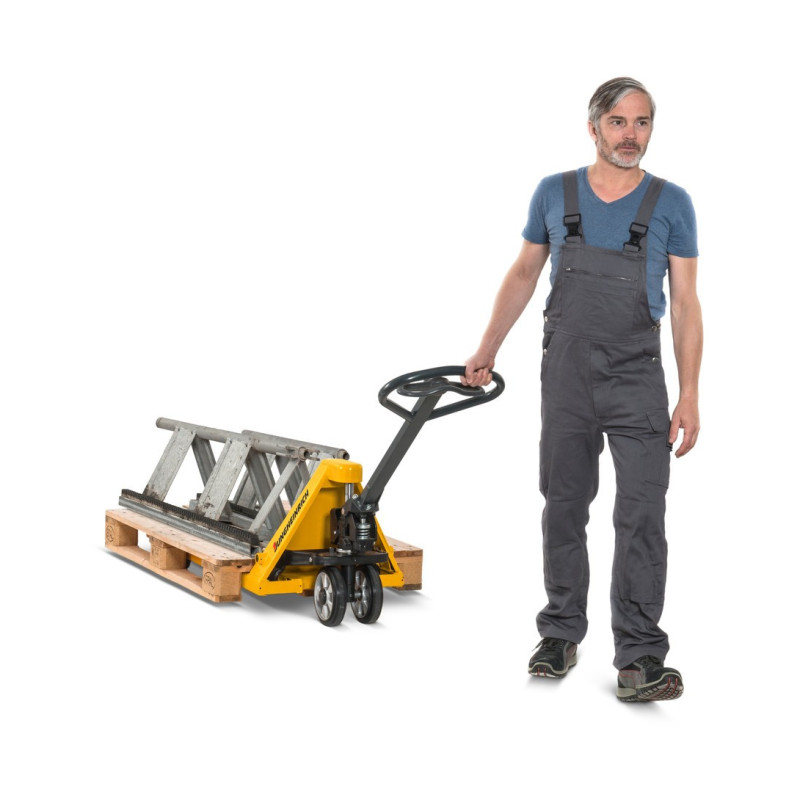 Jungheinrich AM 20 rokas palešu ratiņi, celtspēja 2000 kg, dakšu garums 1150 mm, gumija/poliuretāns