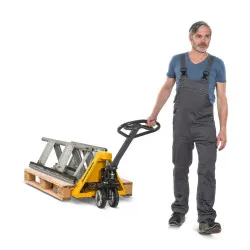 Jungheinrich AM 20 rokas palešu ratiņi, kravnesība 2000 kg, dakšu garums 1150 mm, poliuretāns, tandēma riteņi