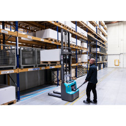 Ameise PSE 1.2 elektriskais krautņotājs - litija jonu tehnoloģija, ar divpakāpju teleskopisko mastu 3600 mm