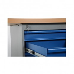 Darba galds ar 6 atvilktnēm un ozola virsmu