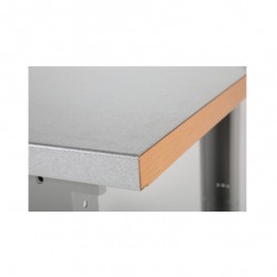 Tērauda darba galds ar 6 atvilktnēm