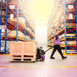 AntOn by Jungheinrich Elektriskie palešu ratiņi PTL 1.5 ar atbalsta riteņiem, 560x1150 mm