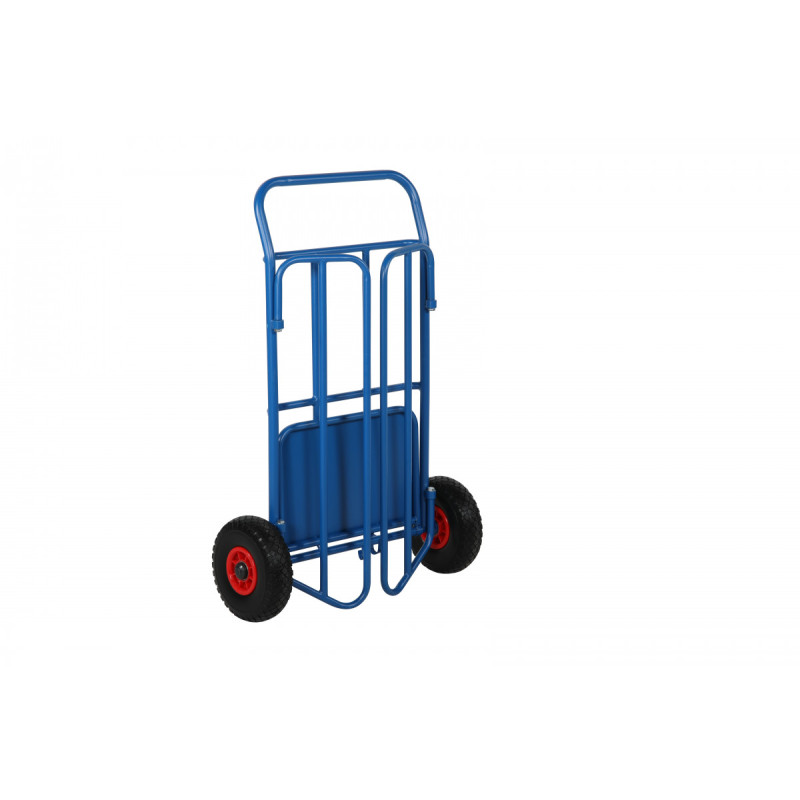 Ratiņi preču izvadāšanai, zilā krāsā, kravnesība 150 kg