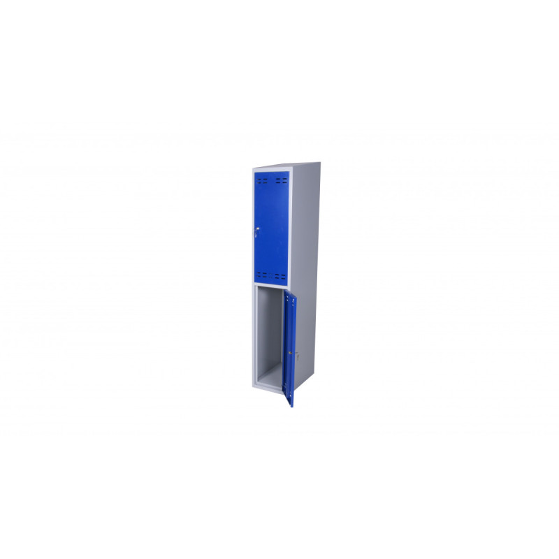 Clothing cabinet, 2 doors, Blue/Grey
