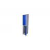 Clothing cabinet, 2 doors, Blue/Grey