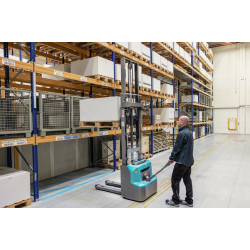 Ameise PSE 1.2z elektriskais krautņotājs - divpakāpju teleskopiskais masts 3514 mm, litija jonu tehnoloģija