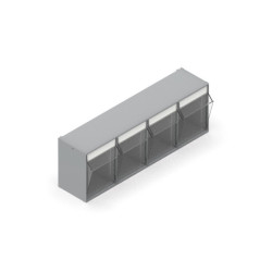Practibox bloks ar 4 atvilktnēm