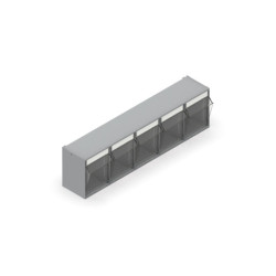 Practibox bloks ar 5 atvilktnēm