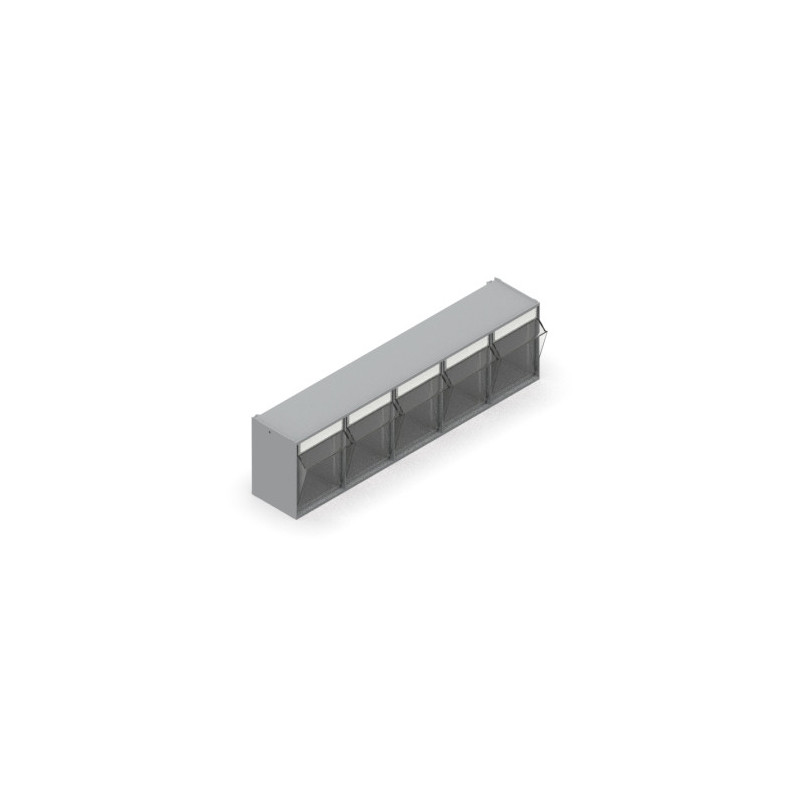 Practibox bloks ar 5 atvilktnēm