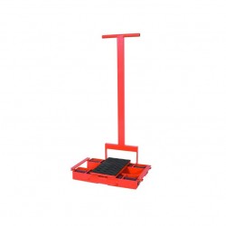 Machine roller with towing rod, SS60-P, 6T