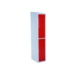Clothing cabinet, 2 doors, Red/Grey