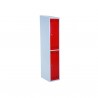Clothing cabinet, 2 doors, Red/Grey
