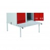 Bench to lockers, width 700 mm